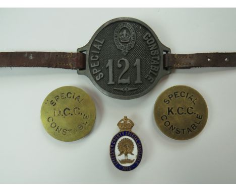 Selection of Special Constabulary Lapel Badgesincluding KC bronzed Norfolk Constabulary Special Constable ... KC bronzed Hert