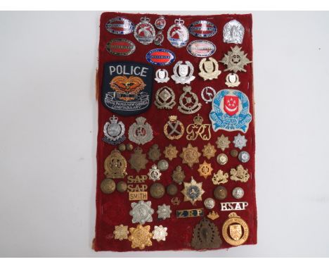 Selection of Ex Colonial Police Badgesincluding KC white metal Singapore Police Force ... KC white metal Burma Police ... Whi