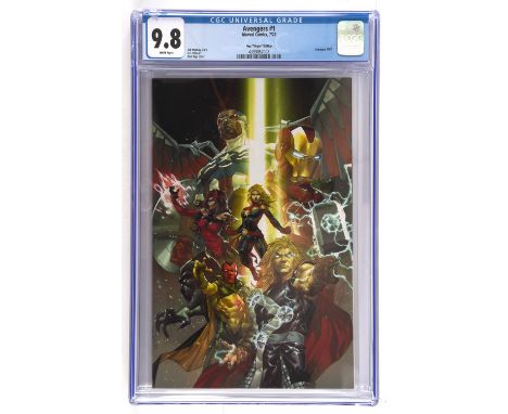 Avengers No. 1 CGC Universal Grade 9.8  1:100 (1 per 100 copies) Kael Ngu Virgin retailer incentive cover (Marvel Comics, 202