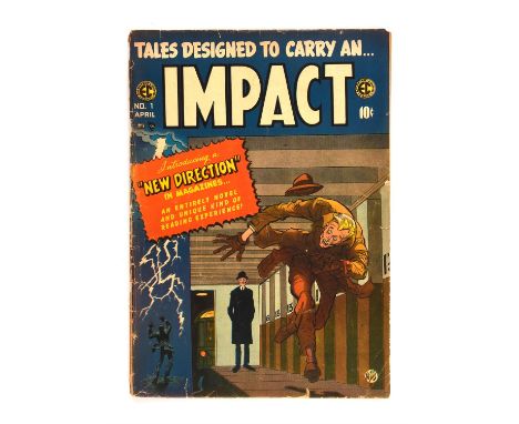 Impact No. 1  Classic EC concentration camp story with Jack Davis cover (EC Comics, 1955).Not approved by the comics code. Th