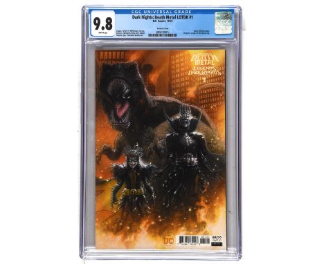 Dark Nights: Death Metal -  Legends of the Dark Knights No. 1 CGC Grade 9.8 Kaare Andrews 1:25 (1 per 25) retailer variant co