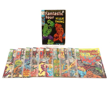 Fantastic Four: a large run of 110 Silver and Bronze-Age comics featuring key 1st appearances, classic covers and notable iss