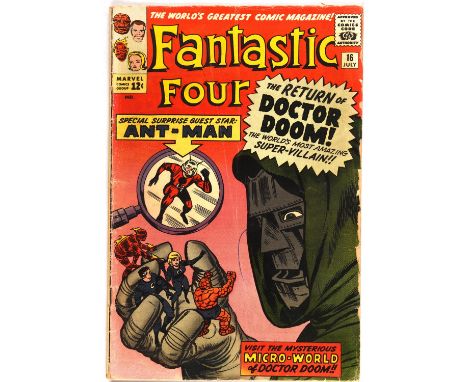 Fantastic Four No. 16 featuring Doctor Doom cover and Ant-Man appearance (Marvel Comics, 1963).This lot features:Fantastic Fo