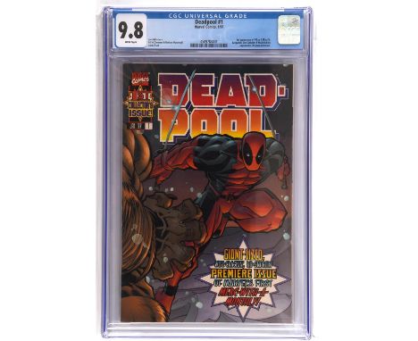Deadpool No. 1 CGC Universal Grade 9.8  1st issue of 1st ongoing series featuring multiple 1st appearances (Marvel Comics, 19