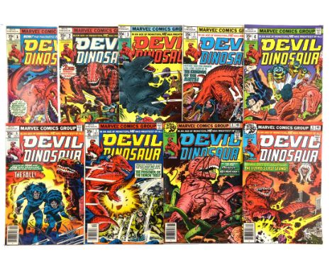 Devil Dinosaur by Jack Kirby: a complete 1st print set featuring 1st appearance of Devil Dinosaur and Moon Boy (Marvel Comics