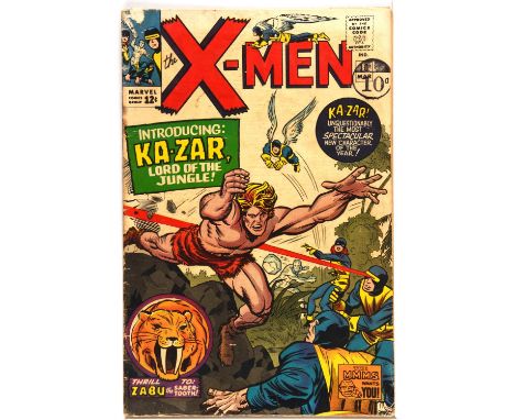 The X-Men No. 10  1stappearance of Ka-Zar and others (Marvel Comics, 1965).Featuring the1st silver age appearance of Kazar: L