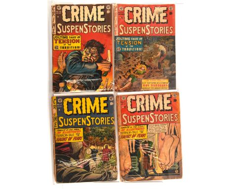 Crime SuspenStories Nos. 11, 12, 15, 16  a group of 4 classic Golden-Age EC Pre-Code Horror comics featuring cover art by Joh
