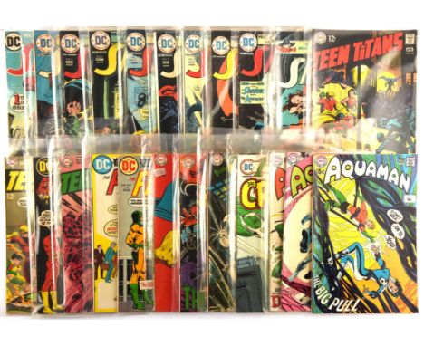 The Shadow, Teen Titans and The Flash: a group of 23 Bronze-age DC issues featuring keys issues (DC Comics, 1970 onwards).Thi