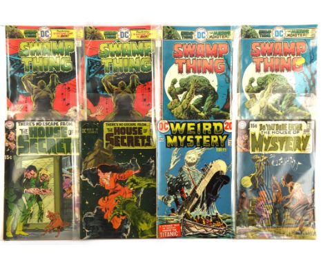 Swamp Thing: a group of 28 issues featuring classic issues and Bernie Wrightson covers from 1st series (DC Comics, 1972 onwar