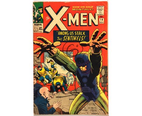 The X-Men No. 14 featuring 1st appearance of the Sentinels (Marvel Comics 1965).An early rare silver-age issue of Stan Lees m