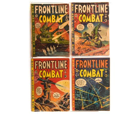 Frontline Combat Nos. 2, 3, 4, 5, 6  a group of 5 classic Golden-Age EC war comics featuring cover art by Harvey Kurtzman (EC