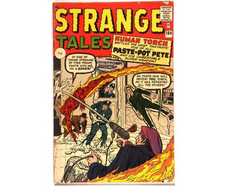 Strange Tales No. 104 featuring 1st appearance Paste-Pot Pete (Marvel Comics, 1963).Key Marvel issue.This lot features:Strang