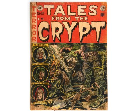 Tales from the Crypt No. 30  Classic Pre-Code Jack Davis EC horror cover (EC Comics, 1952)Rare example of early EC Comics pre