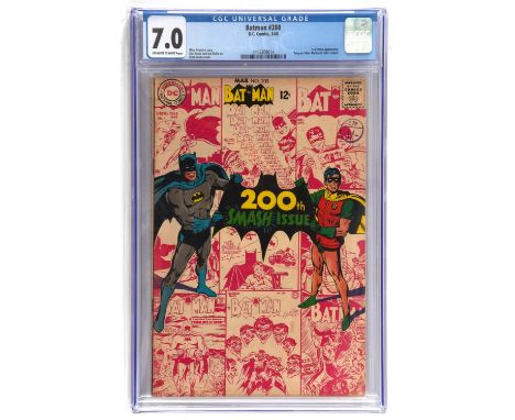 Batman No. 200 CGC Universal Grade 7.0  classic milestone issue featuring the 1st work on Batman by Neal Adams (DC Comics 196
