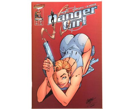 Danger Girl No. 2 -  J. Scott. Campbell Smoking Gun variant cover - High-Grade (Image Comics Comics, 1998) An extremely High-