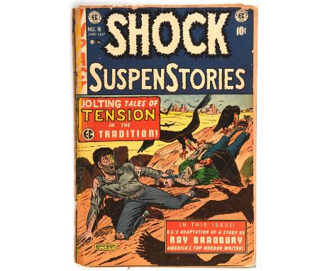 Shock SuspenStories No. 9  Classic Golden-Age Pre-code EC Albert B. Feldstein horror cover (EC Comics, 1953)This lot features