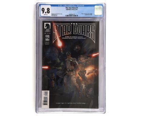 The Star Wars No. 1 CGC Universal Grade 9.8  Based on George Lucass original Screen play (Dark Horse Comics, 2013).Based on G