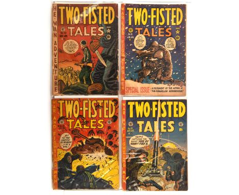 Two-Fisted Tales Nos. 20, 26, 28, 29  a group of 4 classic Golden-Age EC war comics featuring cover art by Harvey Kurtzman (E