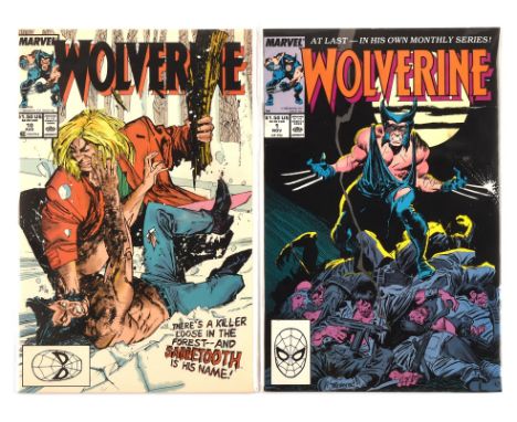 Wolverine No. 1 and 10 - a pair of key wolverine issues featuring first issue with 1st appearance of Wolverine as Patch and N
