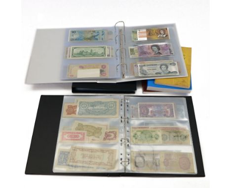 Great British and World banknotes or vouchers, including Fisher one pound 'No. 502163', Peppiatt second period one pounds 'H5