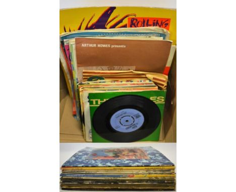 Rolling Stones Long Playing Records including Their Satanic Majesties Request with 3D cover, Goats Head Soup, Between the But