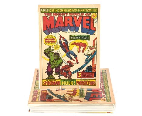 Marvel Comics: a collection of The Mighty World of Marvel (UK) Silver Age Issues (1972), with some additional items.Released 