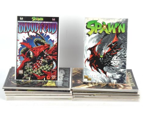 Image Comics: Spawn. A group of fifty-three (53) copper-age comic book issues (1994-2021).Spawn (Albert Al Francis Simmons) i