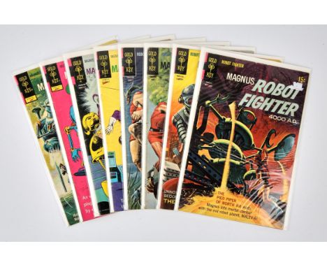 Gold Key comics: Magnus Roboto Fighter, a group of 8 issues featuring 1st appearance (1968 onwards).This lot features:Magnus 