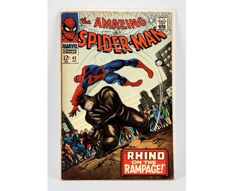 Marvel Comics: The Amazing Spider-Man No. 43 featuring the 1st full appearance of Mary Jane (1966).1st full appearance of Mar