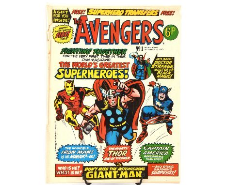 Marvel Comics: The Avengers weekly (UK) Issues No. 1,2 and 3 (1973). The 1st three issues of the series.Released within Marve