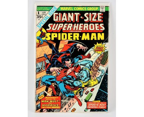 Marvel Comics: Giant-Size Super-Heroes Featuring Spider-Man No. 1 (1971).First issue. 48-page giant issue. Spider-Man, Man-Wo