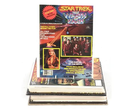 A collection of 15 (approx) Star Trek & related official movie magazines published by Marvel, Starlog and others.Lot includes