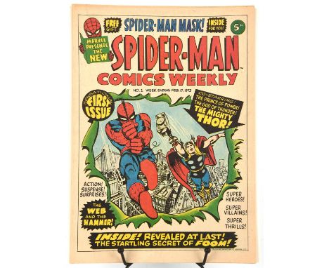 Marvel Comics: Spider-Man Comics weekly (UK) Issues No. 1,2 and 3 (1973). The 1st three issues of the series.Released within 