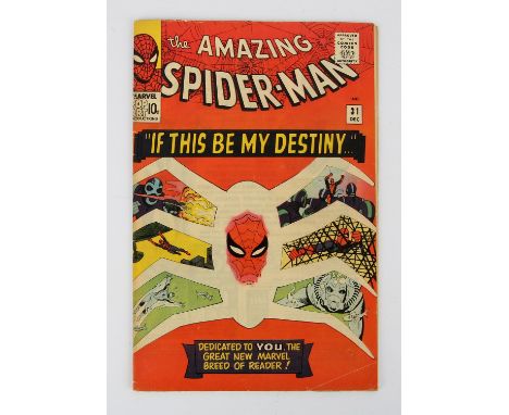 Marvel Comics: Amazing Spider-Man No. 31 featuring the 1st appearance of Gwen Stacey and Harry Osbourne (1965). The 1st appea