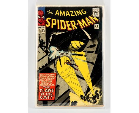 Marvel Comics: The Amazing Spider-Man No. 30 Featuring the 1st appearance of the Cat Burger (1965).This lot features:Amazing 