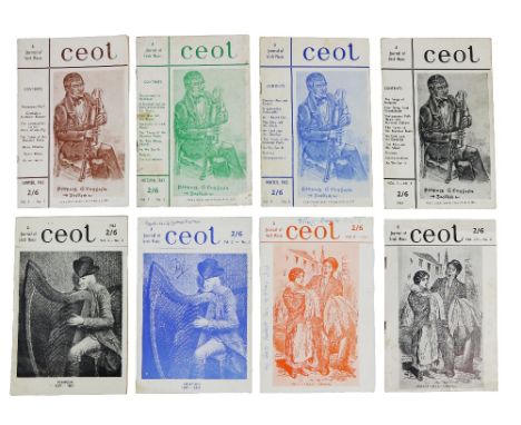 Periodical:&nbsp;&nbsp;Ceol, A Journal of Irish Music, Vol. 1, Nos. 1 - 4, Vol. II, Nos 1 &amp; 3, Vol. III, Nos 1 &amp; 2, t