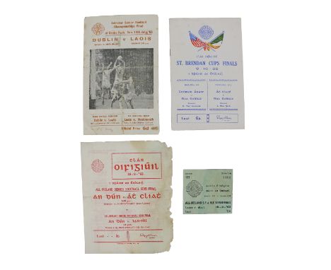 G.A.A.: Hurling 1955 &amp; 63, Clar Oifigiuil Saint Brendan's Cup Finals, 9.10.55, Croke Park, Tipperary v. New York (H.) &am