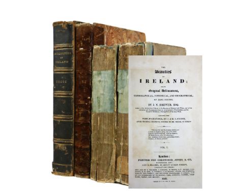 Illustrated Volumes: Brewer (J.N.)&nbsp;The Beauties of Ireland, 2 vols. L. (Sherwood, Gilbert &amp; Piper) 1826,&nbsp;First 