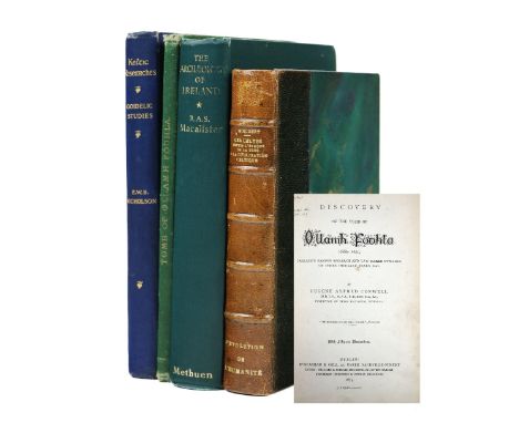 Conwell (Eugene Alfred)&nbsp;Discovery of the Tomb of Ollamh Fodhla, 8vo Dublin 1873&nbsp;First Edn., illus. thro.-out, orig.