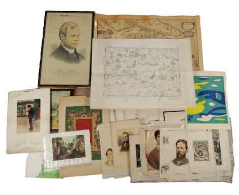 Portfolio: Mostly Irish interest - A good mixed collection of coloured and other prints, caricature portraits, many from Week