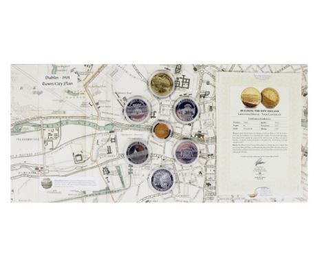 Coins: A collection issued by The Dublin Mint Office&nbsp;"Building The New Ireland," comprising five silver Coins for G.P.O.