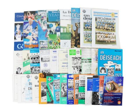 G.A.A.: Waterford C.L.G. Hurling &amp; Football [1970's-2000's)&nbsp;a collection of Official Match Programmes for Waterford 