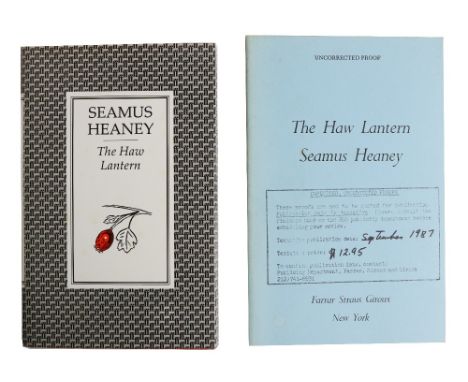 Signed by Poet  Heaney (Seamus)&nbsp;The Haw Lantern, 8vo L. (Faber &amp; Faber) 1987,&nbsp;First Edn.,&nbsp;Signed and dated