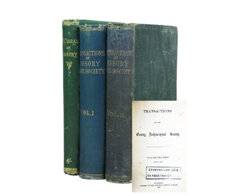 Kilkenny interest:&nbsp;Transactions of the Ossory Archaeological Society,&nbsp;2 vols. 8vo Kilkenny (Journal Office) 1879-18