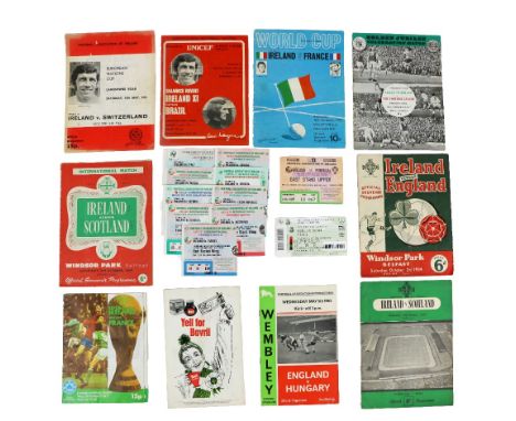 Soccer:&nbsp; F.A.I., etc [1953-77]&nbsp;A collection of Official Match Programmes to include: * Northern Ireland v Scotland 