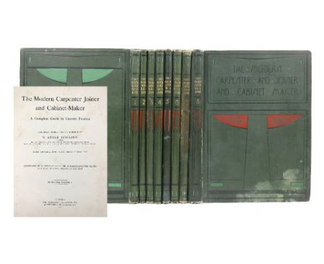 In Art Deco Bindings Sutcliffe (G. Lister)&nbsp;The Modern Carpenter Joiner &amp; Cabinet Maker, 8 vols. (Division) folio Lon