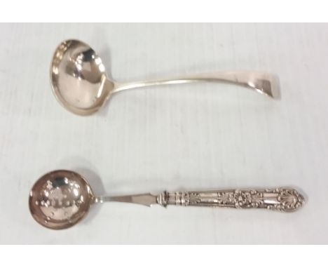 Vict Solid Silver Ladle & Sugar Spoon