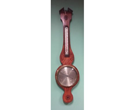 Vict Inlaid Mahogany Mercury Barometer