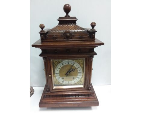 Vict Oak Bracket Clock