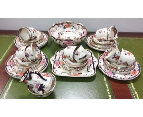 Masons Mandalay Tea Service & Large Bowl, 45 Pces